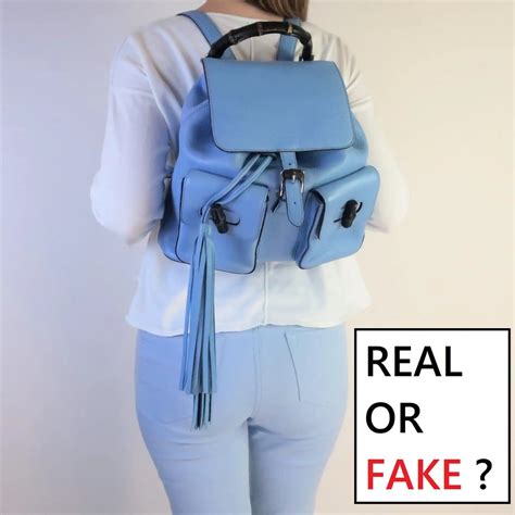 gucci backpack real vs fake